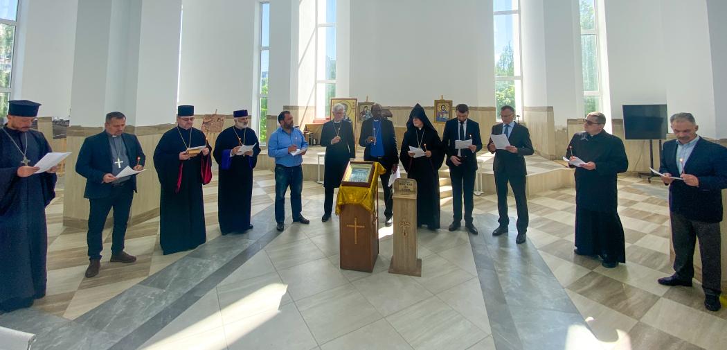 Ecumenical prayer service in Bucha, Ukraine