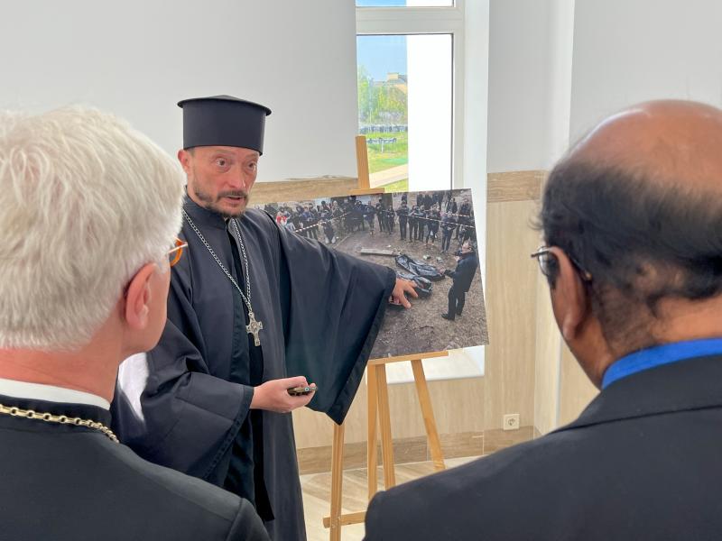 Photo exhibition in the St Andrew Orthodox Church in Bucha