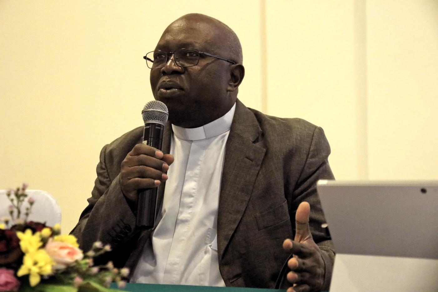 Mgr Bernard Munono Muyembe at the 56th meeting of the WCC’s Commission of the Churches on International Affairs in Indonesia, 2019. 