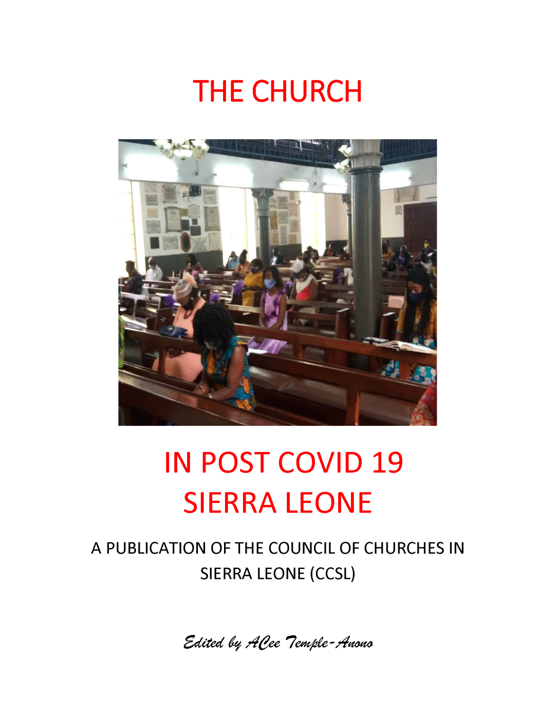 CCSL PUBLICATION THE CHURCH IN POST COVID SIERRA LEONE - COVER