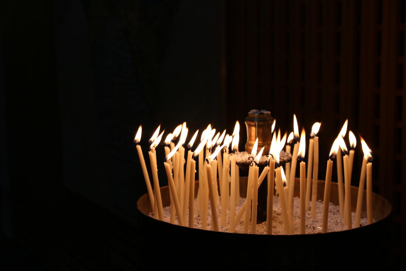Candles in the Chapel of the Ecumenical Centre
