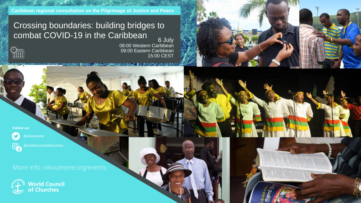 promotional card of the Caribbean webinar