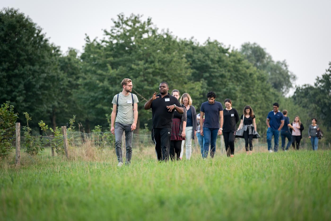De Glind, Netherlands: Through a Pilgrim Walk, youth participants explore what it means to be on a Pilgrimage of Justice and Peace