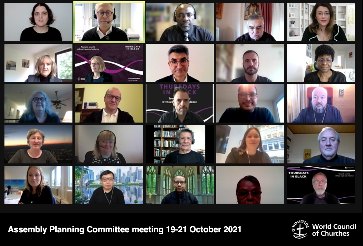 Assembly Planning Committee meeting 19-21 October