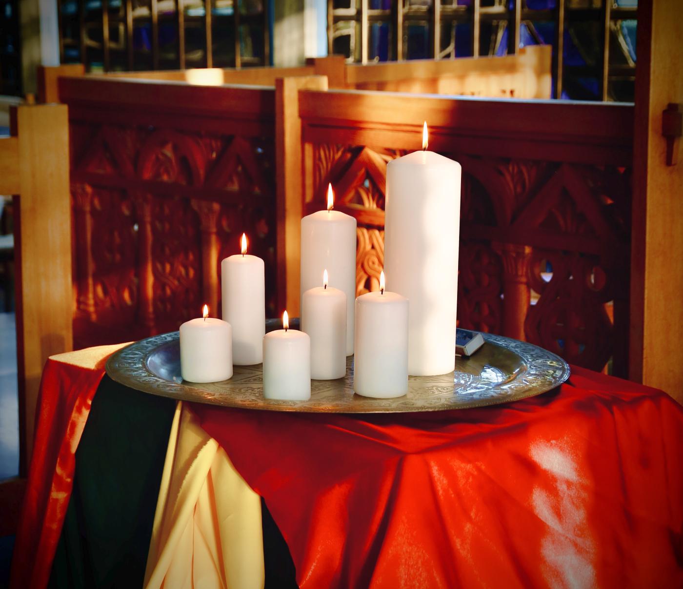 During the World day of prayer 7 Candles where lit as a symbol of Hope.