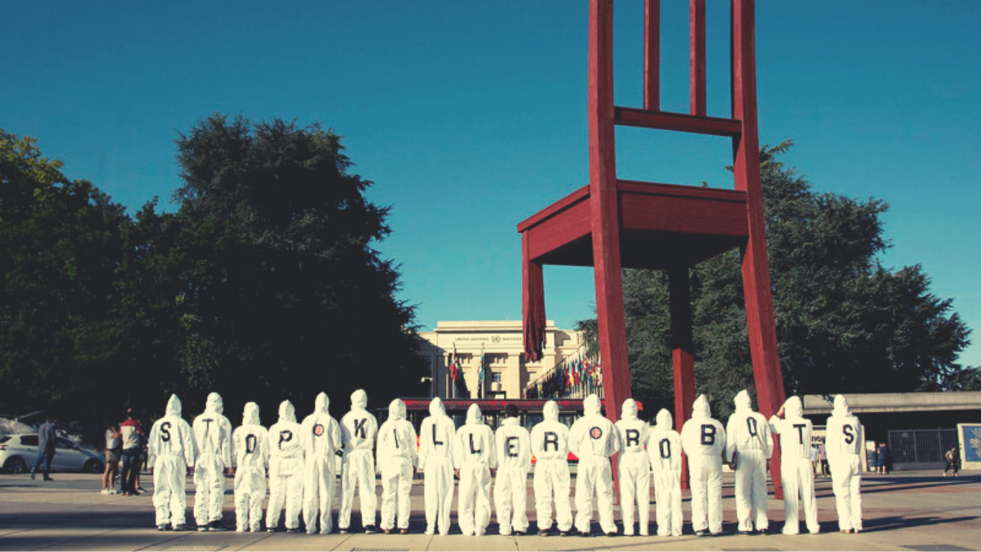 Stop Killer Robots Campaign in front of the United Nations in Geneva
