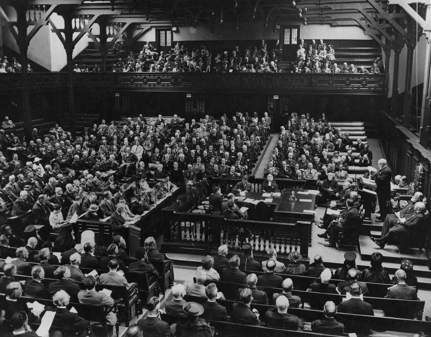 Plenary session of the World Conference on Faith and Order, Edinburgh, 1937. Photo: WCC
