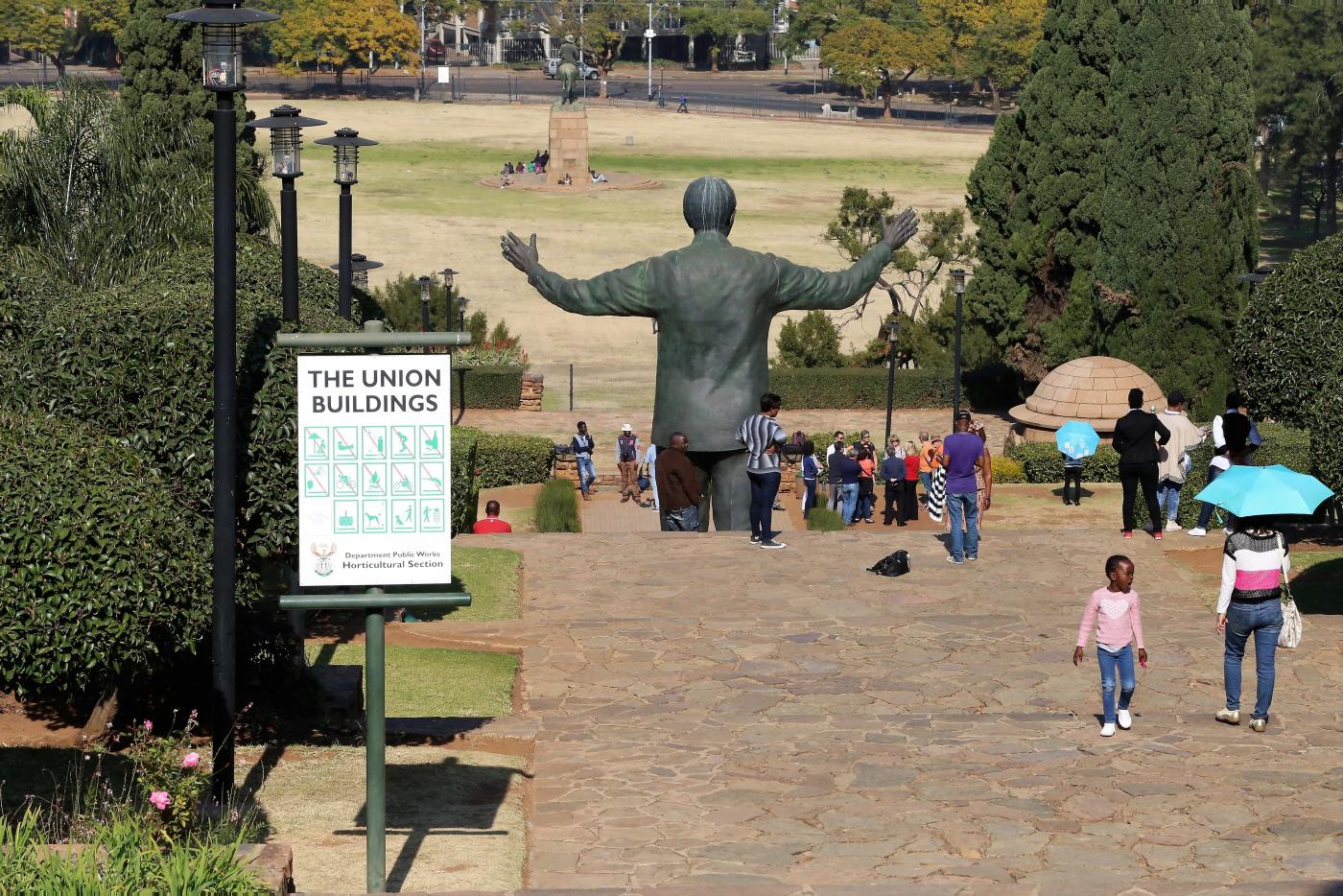 Nelson Mandela’s statue in front of the Union Buildings in Pretoria, seat of South Africa’s administration. Photo: Peter Kenny/WCC, 2017