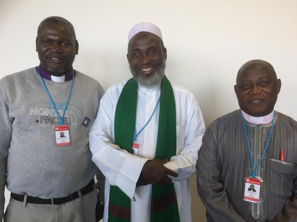 General secretary Wushishi, Imam Ashafa and pastor Wuye. Photo: Claus Grue/WCC