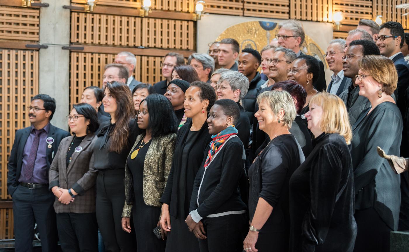 WCC staff mark Thursdays in Black at the Ecumenical Centre in Geneva. All photos: Albin Hillert/WCC