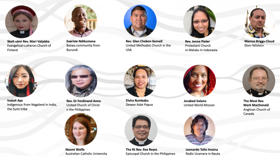speakers of a webinar on indigenous peoples