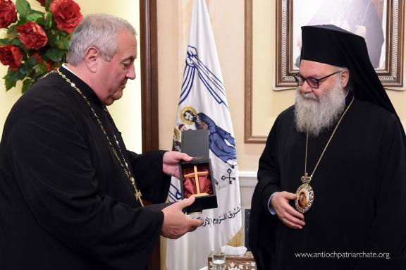 Rev. Prof. Dr Ioan Sauca meets His Beatitude Patriarch John X