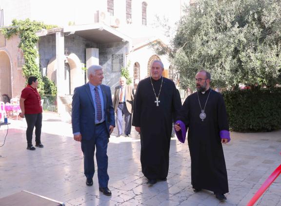 Meeting Bishop Armash Nalbandian in Damascus