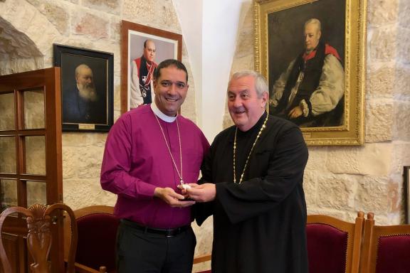 Archbishop Hosam Naoum and Rev. Prof. Dr Ioan Sauca.