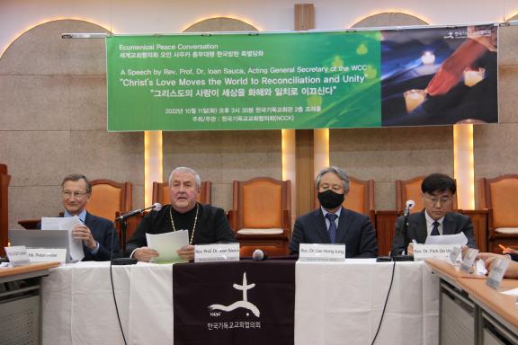 Speakers at the Ecumenical Peace Conversation in Seoul