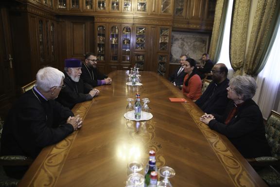 Meeting with Armenian church