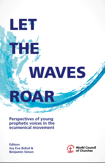 Let the Waves Roar Cover with blue wave image on white background