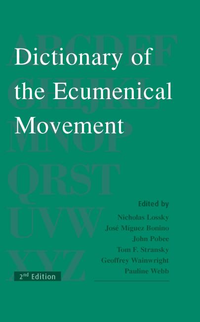 Dictionary of the Ecumenical Movement Cover