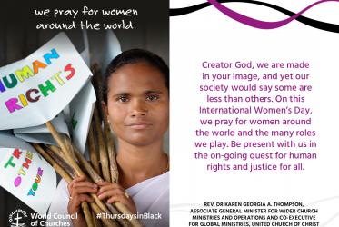 International women's day prayer cards