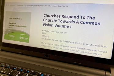 WCC Commission on Faith and Order begins webinar series on responses to “The Church: Towards a Common Vision”