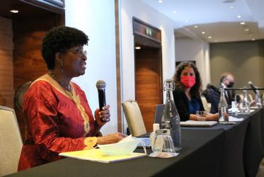Dr Isabel Apawo Phiri at the CCIA 58th meeting in Johannesburg