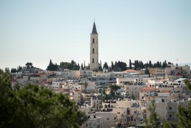 Jerusalem landscape with a church