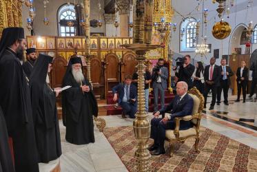 Patriarch Theophilos III and US President Joe Biden
