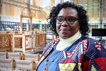 Rev. Dr Lydia Mwaniki profile photo, ecumenical chapel, ecumenical centre, Geneva