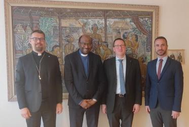 A delegation from the Communion of Protestant Churches in Europe visited the World Council of Churches 