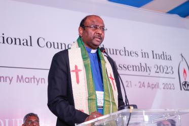 WCC GS speaks at 29th assembly of the National Council of Churches of India