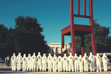 Stop Killer Robots Campaign in front of the United Nations in Geneva