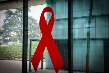 UNAIDS headquarter red Ribbon