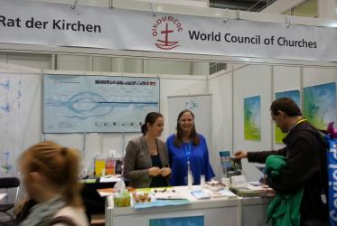 WCC booth at the Kirchentag 2013. Photo: Mena Shawky/WCC