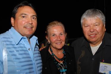 Left to right: Perry Bellegarde, Marie Wilson and Ray Jones. © The United Church of Canada