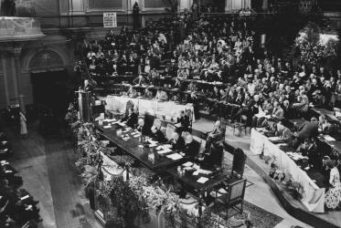 1-я ассамблея Всемирного совета церквей, Амстердам (Нидерланды), 1948 г. Фотография из архива ВСЦ