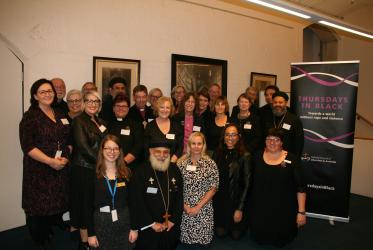 Participants of a May 2 roundtable on domestic and family violence organized by the National Council of Churches in Australia mark Thursdays in Black. Photo: NCCA 