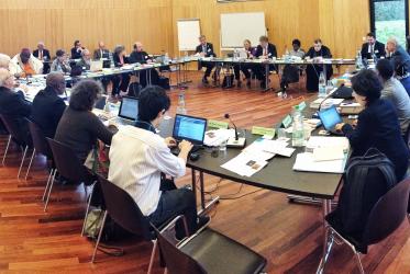 Members of the WCC Executive Committee meeting in Bossey, Switzerland.