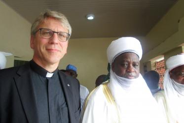 Rev. Dr Olav Fykse Tveit and Sultan of Sokoto Sa'adu Abubakar both spoke at the ceremony. © Clare Amos/WCC