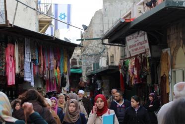 Marché de rue à Jérusalem. Photo: COE