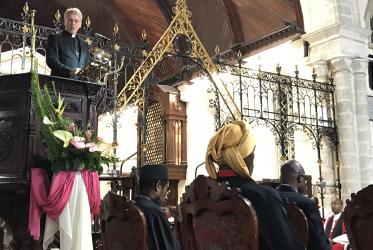 Rev. Dr Olav Fykse Tveit preached at the Cathedral Church of Saint Michael and All Angels, in Barbados. Photo: Marcelo Schneider/WCC
