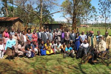 Une liturgie organisée en communion avec des personnes handicapées à l’église de Kianjai, qui appartient à l’Église méthodiste du Kenya.