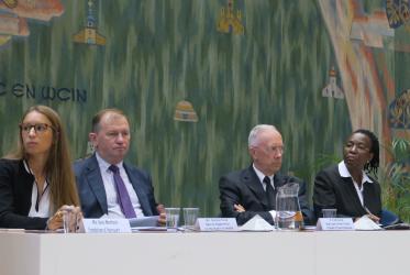 Panel at the WCC's World Mental Health Day Event. Photo: Peter Kenny/WCC