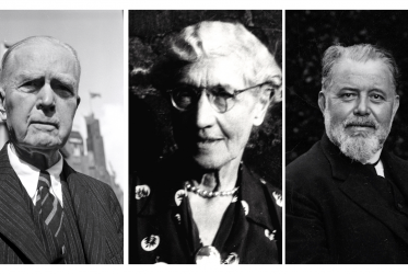 John R. Mott, Ruth Rouse, Metropolitan Germanos. Fotos: WCC