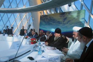 Conférence interreligieuse au Kazakhstan, «Tous ensemble pour la sauvegarde de notre maison commune». Photo: Clare Amos/COE