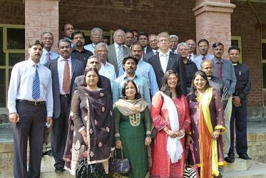 WCC general secretary Rev. Dr Olav Fykse Tveit with Christian leaders from Presbytarian Church of Pakistan in Lahore